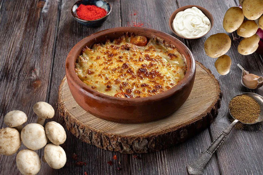 Kremalı Mantarlı Patates